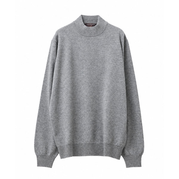 ウールカシミヤ モックネック ニット グレー – MINIMAL WARDROBE
