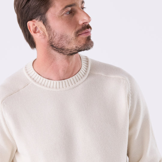 【数量限定受注販売】tradi サドルショルダーニット アイボリー