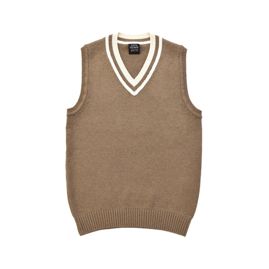 【数量限定受注販売】tradi 天竺ベスト モカ