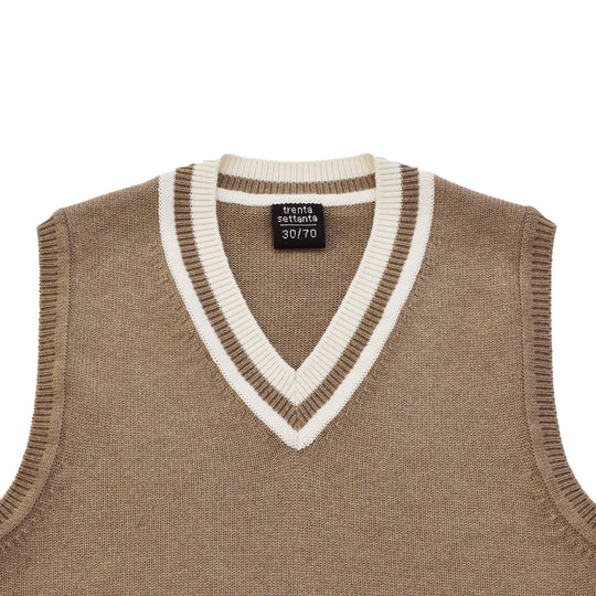 【数量限定受注販売】tradi 天竺ベスト モカ