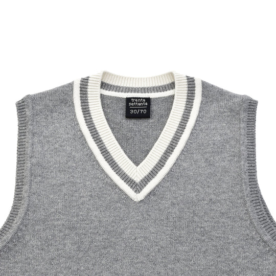 【数量限定受注販売】tradi 天竺ベスト グレー