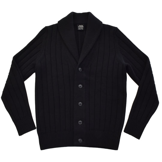 【数量限定受注販売】tradi ショールカラーカーディガン ブラック