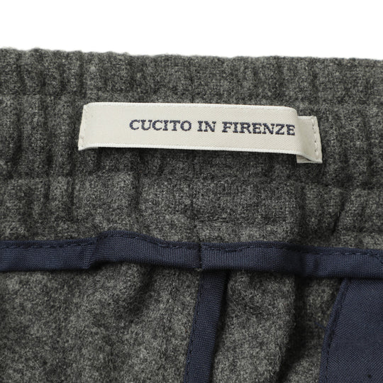 25AW新作【干場義雅×菅原靴店 コラボ別注モデル】【国内2店舗限定販売】 giabsarchivio ジャブスアルキヴィオ MSH/R3 前後永久クリース ウールパンツ A7072U チャコールグレー