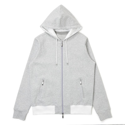 フーディー コットンジャージ グレー