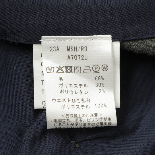 25AW新作【干場義雅×菅原靴店 コラボ別注モデル】【国内2店舗限定販売】 giabsarchivio ジャブスアルキヴィオ MSH/R3 前後永久クリース ウールパンツ A7072U チャコールグレー