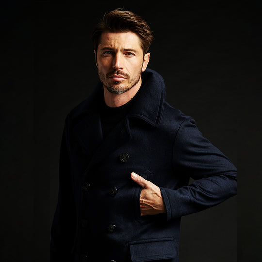 第25弾 13 STAR 10 BUTTON P-COAT NAVY