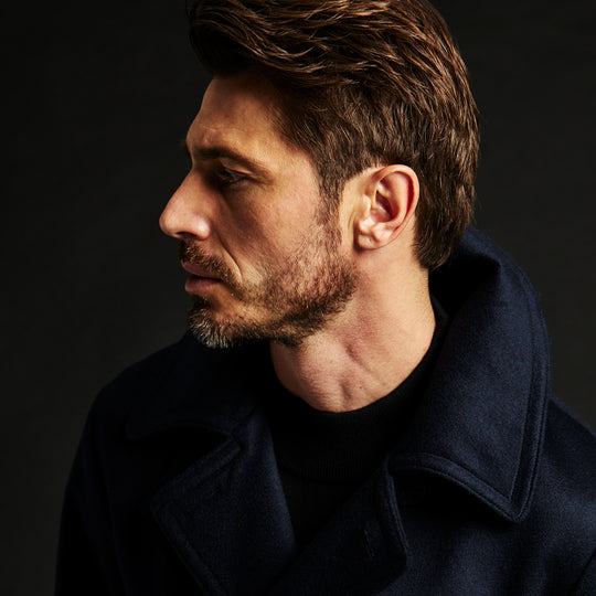 第25弾 13 STAR 10 BUTTON P-COAT NAVY