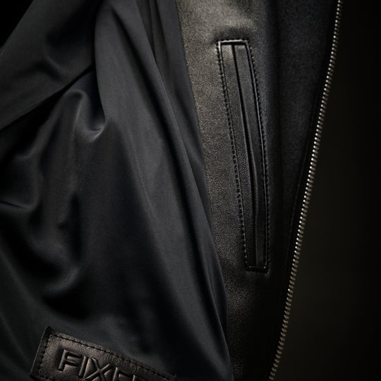 【1PIU1UGUALE3 × FIXER】 STRETCH LEATHER SEMI W-RIDERS