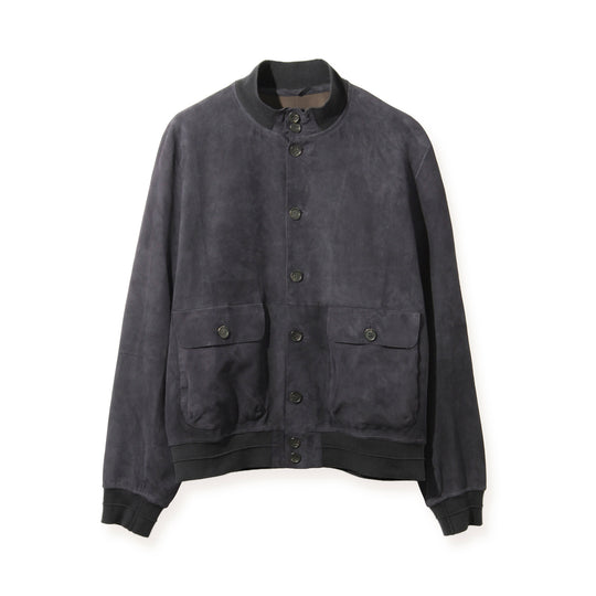 ライトウエイトスエード バルスタリーノブルゾン ネイビー