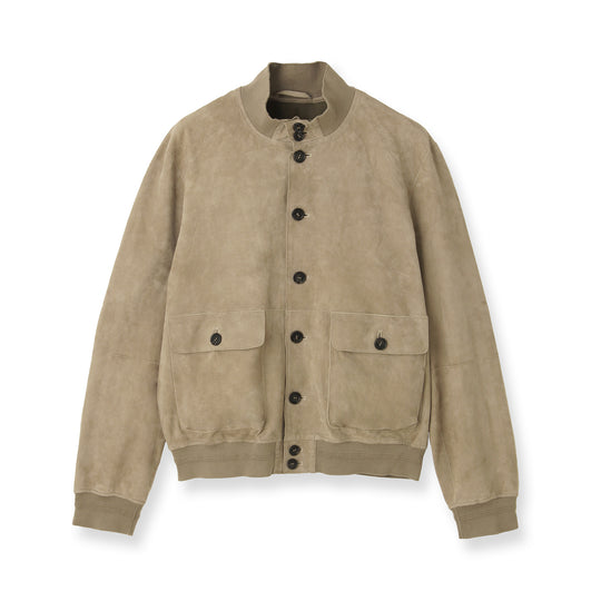 ライトウエイトスエード バルスタリーノブルゾン ベージュ