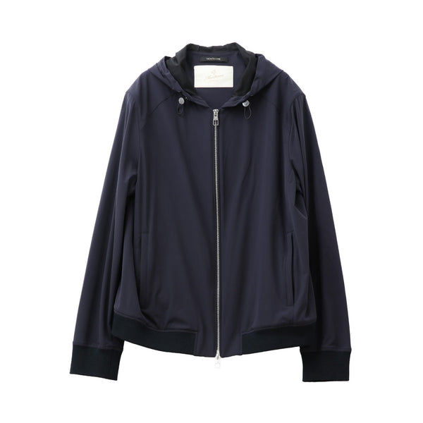 エルメネジルドゼニア シルク100% ブルゾン 52サイズ シャツ Zegna テクニカルシルク フーデッドブルゾン ネイビー – MINIMAL WARDROBE