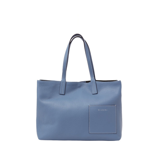 牛革 トートバッグ ブルーレザー レザートートバッグ ブルー – MINIMAL WARDROBE