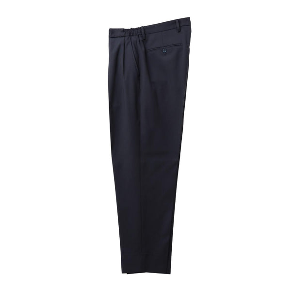 26SS PORTOBELLO ZIGNONE ウール ボックスプリーツ テーパードパンツ