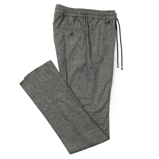 25AW新作【干場義雅×菅原靴店 コラボ別注モデル】 giabsarchivio ジャブスアルキヴィオ MSH/R3 前後永久クリース ウールシルク混パンツ A26125 グレー