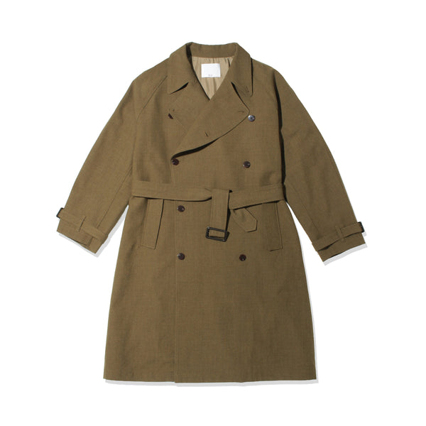 美品✨ジュンハシモト　トレンチコート　カーキ　サイズ3 junhashimoto - STAND COLLAR TRENCH COAT / スタンドカラー