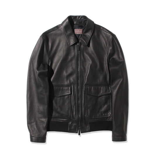Bomber JK Grain Leather Black
