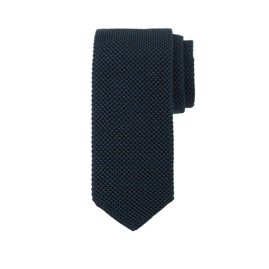 【MMW別注】干場リクエストモデル Dimaglia Cravatte シルク ニットタイ・ネイビー