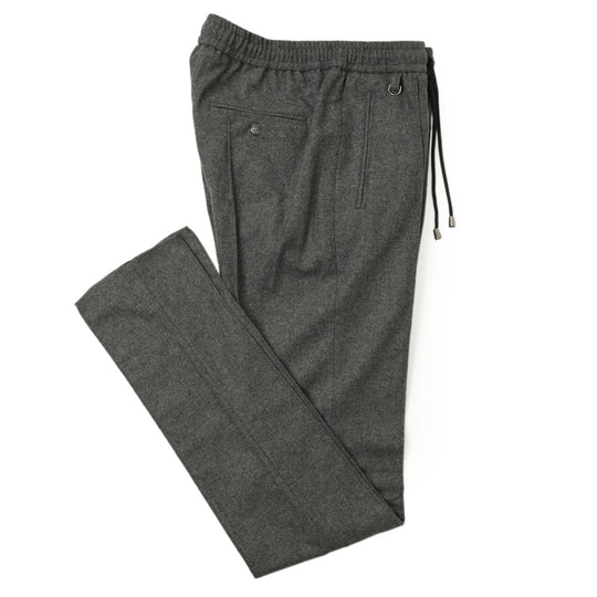 25AW新作【干場義雅×菅原靴店 コラボ別注モデル】【国内2店舗限定販売】 giabsarchivio ジャブスアルキヴィオ MSH/R3 前後永久クリース ウールパンツ A7072U チャコールグレー