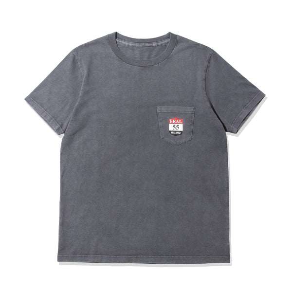 T-Shirt ERAL55 Logo GREY – MINIMAL WARDROBE（ミニマルワード