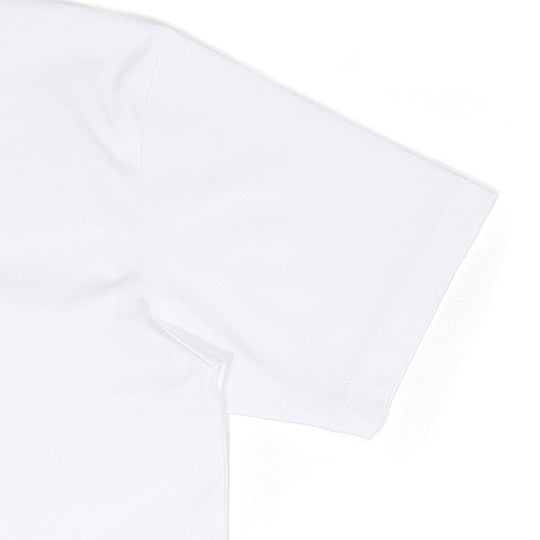 プリントクルーネックTシャツ ホワイト×レッド