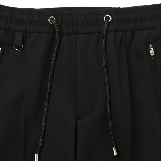 25AW新作【干場義雅×菅原靴店 コラボ別注モデル】【国内2店舗限定販売】 giabsarchivio ジャブスアルキヴィオ MSH/R 永久クリース ジョガーパンツ A5457 ブラック