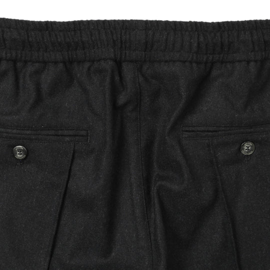 25AW新作【干場義雅×菅原靴店 コラボ別注モデル】【国内2店舗限定販売】 giabsarchivio ジャブスアルキヴィオ MSH/R3 前後永久クリース ウールパンツ A7072U ネイビー