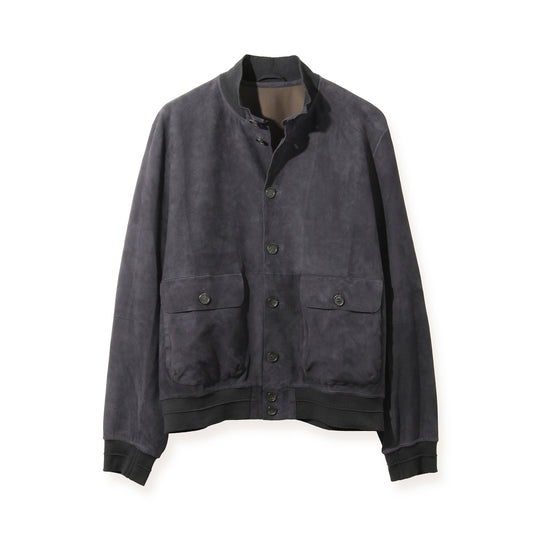 ライトウエイトスエード バルスタリーノブルゾン ネイビー