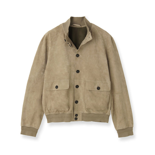 ライトウエイトスエード バルスタリーノブルゾン ベージュ