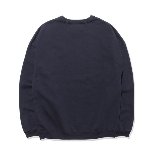 2025SS 【干場別注】LW加工裏毛クルー ネイビー