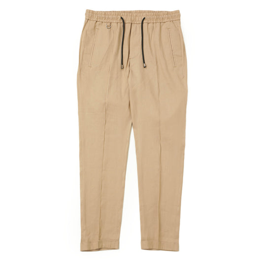 【干場義雅×菅原靴店 コラボ別注モデル】【国内2店舗限定販売】 giabsarchivio ジャブスアルキヴィオ MSH/R2 前後永久クリース リネン混 パンツ A3727 ベージュ