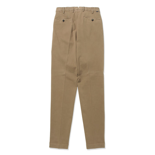 テーパードフィット1プリーツパンツ ベージュ