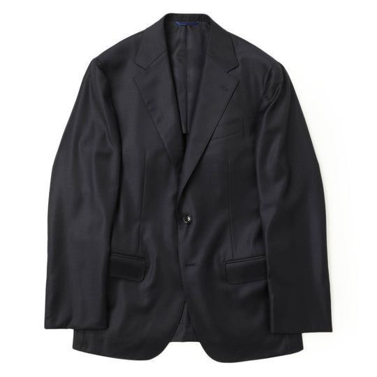 Per noi ペルノイ スーツ シングル 2B ワンプリーツ LoroPiana 365 Super 130's ネイビー