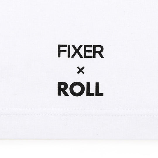 ROLL × FIXER FIXER Logo Print T-shirt プリント Tシャツ ホワイト