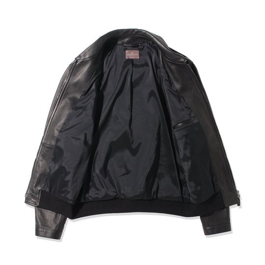 Bomber JK Grain Leather Black