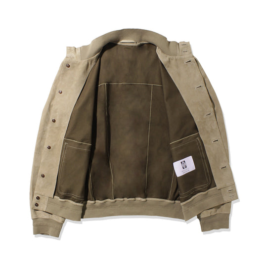 ライトウエイトスエード バルスタリーノブルゾン ベージュ