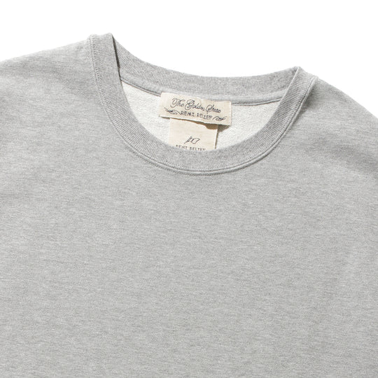 【干場別注】SP加工裏毛クルー ヘザーグレー