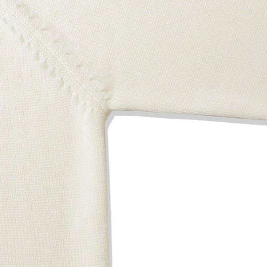 ZANONEメリノウールスキッパー型ポロ ホワイト