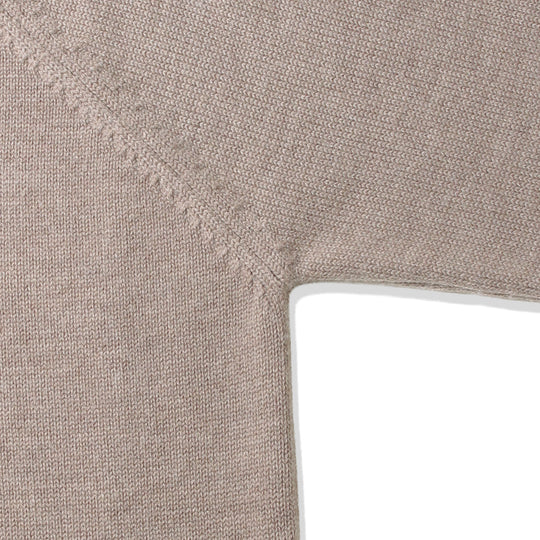 ZANONEメリノウールスキッパー型ポロ ブラウン