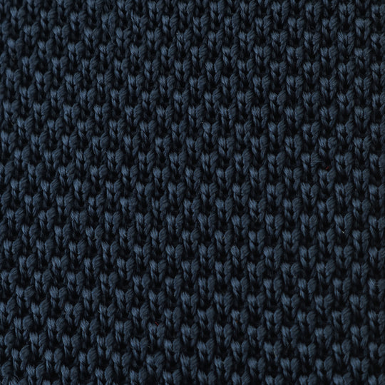 【MMW別注】干場リクエストモデル Dimaglia Cravatte シルク ニットタイ・ネイビー