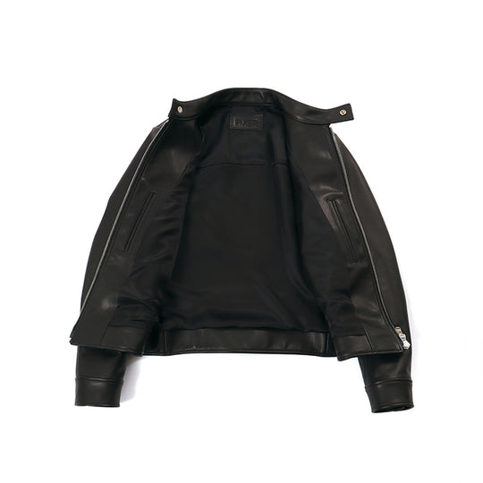 F0 シングルライダース カウレザー ブラック