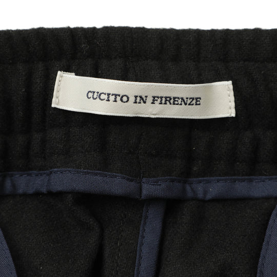 25AW新作【干場義雅×菅原靴店 コラボ別注モデル】【国内2店舗限定販売】 giabsarchivio ジャブスアルキヴィオ MSH/R3 前後永久クリース ウールパンツ A7072U ブラック