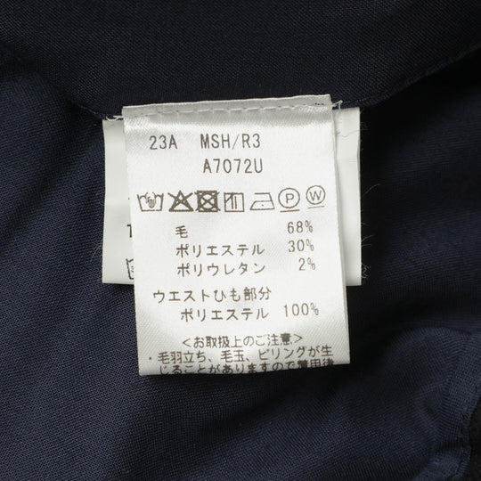 25AW新作【干場義雅×菅原靴店 コラボ別注モデル】【国内2店舗限定販売】 giabsarchivio ジャブスアルキヴィオ MSH/R3 前後永久クリース ウールパンツ A7072U ブラック