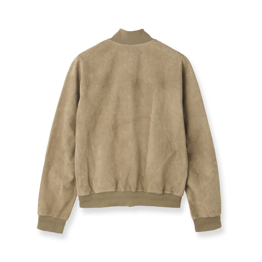 ライトウエイトスエード バルスタリーノブルゾン ベージュ