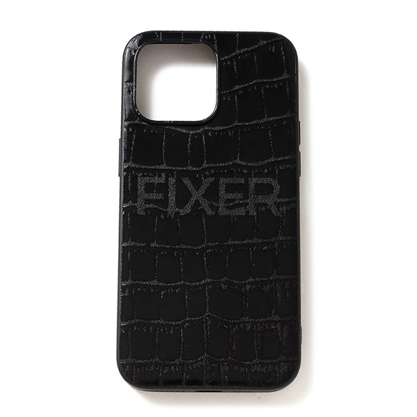 iPhone Crocodile Case ALL BLACK – MINIMAL WARDROBE（ミニマル