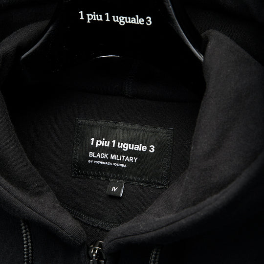 第26弾 VINTAGE LOGO ARMY SWEAT ZIP PARKA ブラック×ブラック