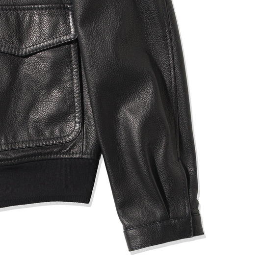 Bomber JK Grain Leather Black