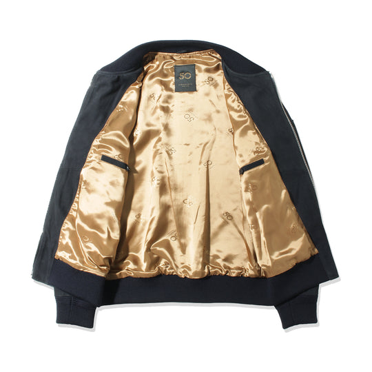 復刻版 MA-1 タイプボンバーブルゾン ネイビー