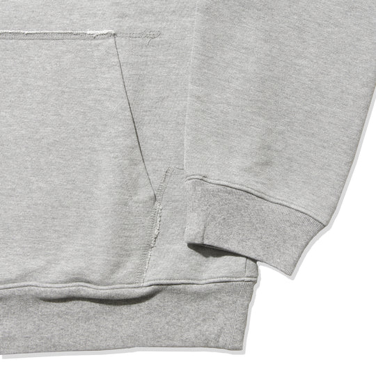 【干場別注】SP加工裏毛パーカ ヘザーグレー