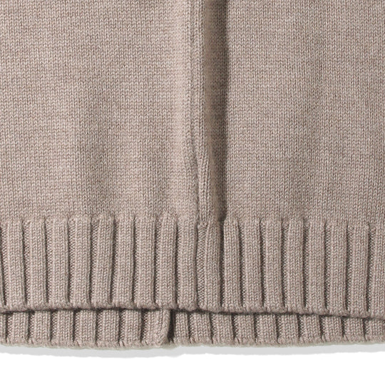 ZANONEメリノウールスキッパー型ポロ ブラウン