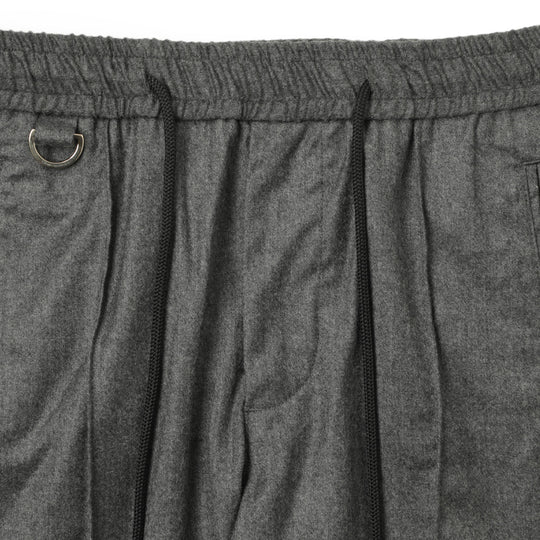 25AW新作【干場義雅×菅原靴店 コラボ別注モデル】 giabsarchivio ジャブスアルキヴィオ MSH/R3 前後永久クリース ウールパンツ GD-A8143 グレー